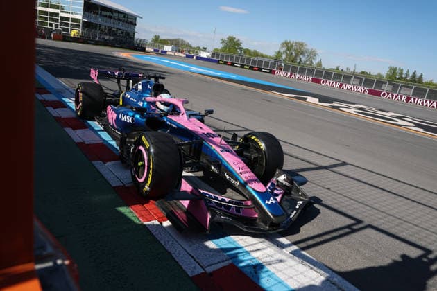 RECORD DATE NOT STATED 22nd May 2026; Circuit Gilles Villeneuve, Montreal, Quebec, Canada; 2026 FIA Formula 1 Canadian Grand Prix, Free Practice Day; Pierre Gasly (10) of France and BWT Alpine Formula One Team at the wall of champions ArtxVega