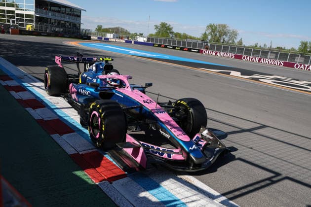 RECORD DATE NOT STATED 22nd May 2026; Circuit Gilles Villeneuve, Montreal, Quebec, Canada; 2026 FIA Formula 1 Canadian Grand Prix, Free Practice Day; Franco Colapinto (43) of Argentina and BWT Alpine Formula One Team at the wall of champions ArtxVega