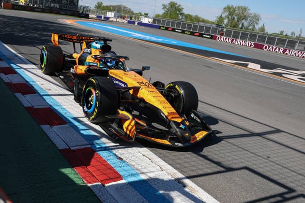 RECORD DATE NOT STATED 22nd May 2026; Circuit Gilles Villeneuve, Montreal, Quebec, Canada; 2026 FIA Formula 1 Canadian Grand Prix, Free Practice Day; Oscar Piastri (81) of Australia and McLaren Mastercard F1 Team at the wall of champions ArtxVega