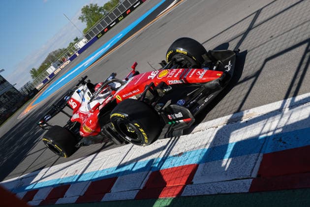 RECORD DATE NOT STATED 22nd May 2026; Circuit Gilles Villeneuve, Montreal, Quebec, Canada; 2026 FIA Formula 1 Canadian Grand Prix, Free Practice Day; Charles Leclerc (16) of Monaco and Scuderia Ferrari HP at the wall of champions ArtxVega