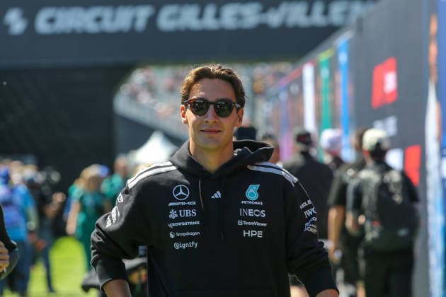 IPA84984046 - (63) George Russell (GBR) - Mercedes-AMG PETRONAS F1 Team - Mercedes W17 - Mercedes E Performance during the Free Practice of Formula 1 AWS Canadian Grand Prix 2026 at Circuit Gilles Villeneuve in Montreal, Canada. Round 7 of the 2026 FIA Formula One World Championship, WM, Weltmeisterschaft held May 22-24, 2026. The Circuit Gilles Villeneuve on Ile Notre-Dame in Montreal, named after the legendary Ferrari driver, hosts the Sprint format for the seventh round. This event weekend features the F1 Sprint format, with a Sprint Shootout and Sprint Race in addition to the standard qualifying session and Grand Prix. during Formula 1 AWS Canadian Grand Prix 2026 - Round 7 - Circuit Gilles Villeneuve, Formula 1 Championship in , , May 22 2026  Copyright: xStefanoxFacchin xAlessioxDexMarcox xAvens-images.com AvensImages IPAxSportx xx 84984046