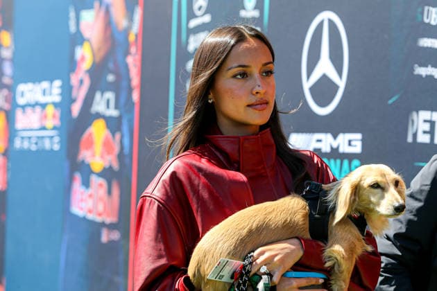 IPA84984083 - Alexandra Saint Mlieux Leclerc (MON) wife of (16) Charles Leclerc (MON) - Scuderia Ferrari HP - Ferrari SF-26 - Ferrari, and Leo during the Free Practice of Formula 1 AWS Canadian Grand Prix 2026 at Circuit Gilles Villeneuve in Montreal, Canada. Round 7 of the 2026 FIA Formula One World Championship, WM, Weltmeisterschaft held May 22-24, 2026. The Circuit Gilles Villeneuve on Ile Notre-Dame in Montreal, named after the legendary Ferrari driver, hosts the Sprint format for the seventh round. This event weekend features the F1 Sprint format, with a Sprint Shootout and Sprint Race in addition to the standard qualifying session and Grand Prix. during Formula 1 AWS Canadian Grand Prix 2026 - Round 7 - Circuit Gilles Villeneuve, Formula 1 Championship in , , May 22 2026  Copyright: xStefanoxFacchin xAlessioxDexMarcox xAvens-images.com AvensImages IPAxSportx xx 84984083