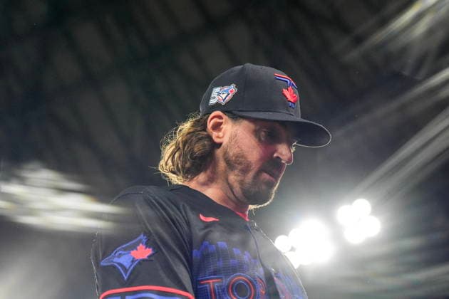 May 22, 2026, Toronto, On, CAN: Toronto Blue Jays pitcher Kevin Gausman (34) walks back to the dug out during MLB, Baseball Herren, USA baseball action against the Pittsburgh Pirates in Toronto on Friday, May 22, 2026. Kevin Gausman  - ZUMAc35_ 20260522_zaf_c35_177 Copyright: xChrisxYoungx