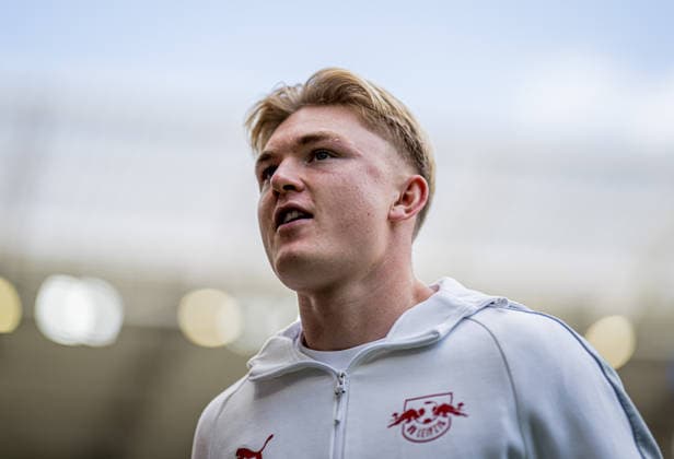 Leipzigs Conrad Harder Soccer 1 Bundesliga, Matchday 34 SC Freiburg RB Leipzig 16 May 2026 Freiburg, Europa Park Stadium SC Freiburg RB Leipzig