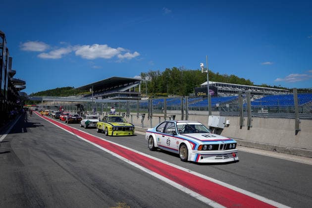 LE MANS CLASSIC SERIES 2026 - SPA-CLASSIC 83 TRABER Christian (che), TRABER Nicolas (che), BMW 635 CSi Gr. 2 1981, +2L 12V, Heritage Touring Cup 1, action Ambiance pit lane during the 2026 Spa-Classic, 2nd round of the Le Mans Classic Series 2026, from May 22 to 24 in Circuit de Spa-Francorchamps, in Stavelot, Belgium - StavelotBelgium  Copyright: xPauloxMariax