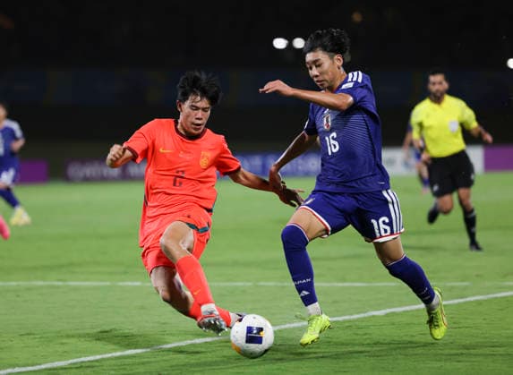 Football, U17 Asian Championship, Final, China - Japan