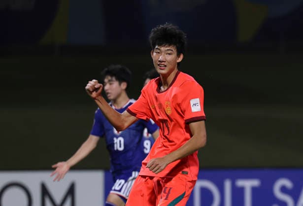 (260523) -- JEDDAH, May 23, 2026 -- China s Zhao Songyuan (C) celebrates a goal during the final between China and Japan at the 2026 AFC U17, U 17 Asian Cup in Jeddah, Saudi Arabia, May 22, 2026. ) (SP)SAUDI ARABIA-JEDDAH-FOOTBALL-AFC U17 ASIAN CUP 2026-CHINA VS JAPAN WangxHaizhou 