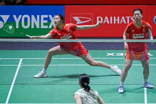 260522 -- KUALA LUMPUR, May 22, 2026 -- Chen Fanshutian L Luo Xumin of China compete during the women s doubles quarterfinal against Iwanaga Rin Nakanishi Kie of Japan at 2026 Malaysia Masters badminton tournament in Kuala Lumpur, Malaysia, May 22, 2026. Photo by Xinhua SP MALAYSIA-KUALA LUMPUR-BADMINTON-MALAYSIA MASTERS-WOMEN S DOUBLES ChongxVoonxChung  (SP) MALAYSIA-KUALA LUMPUR-BADMINTON-MALAYSIA MASTERS-WOMEN S DOUBLES IMAGO ChongxVoonxChung  imago images 0857323430