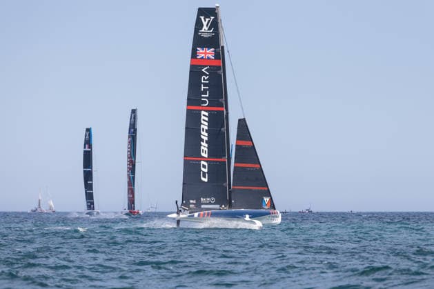 Louis Vuitton 38th America s Cup Preliminary Regatta Sardinia Athena Pathway Women and Youth participate during the first day of the Louis Vuitton 38th America s Cup Preliminary Regatta in Cagliari, Italy, on May 22, 2026. The preliminary regatta in Sardinia, part of the 38th America s Cup and sponsored by Louis Vuitton, provides teams with the first opportunity to test their skills as they prepare for the event in Naples in 2027. The races take place in the Gulf of Cagliari, featuring fully equalized AC40 one-design yachts capable of reaching speeds exceeding 40 knots. cagliari - Italy  Copyright: xMauroxUjettox originalFilename:ujetto-louisvui260522_npGDx.jpg