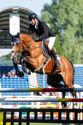 207 Piergiorgio Bucci on Istanbul Du Cedre (ITA) during the TSCHIO 2026 (CHIO 2026) - 2nd Competition Youngster-Tour - CSIYH1* - Jumping competition for young horses at the Allianz Park in Aachen, Germany  Copyright: xMartinxPitschx xSPPx Sportspressphoto_152059