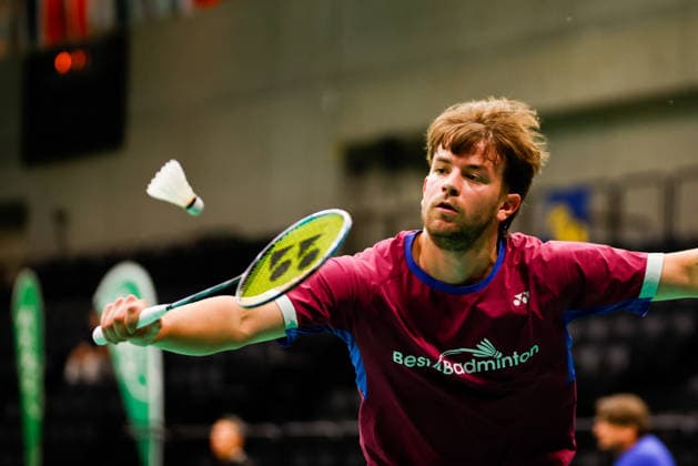 BADMINTON - Austrian Open GRAZ,AUSTRIA,23.MAY.26 - BADMINTON - Austrian Open. Image shows Tadeas Brazda (CZE).  GEPAxpictures xJamesxDoak