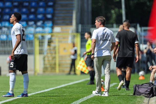 Luc Holtz SV Waldhof Mannheim, coach at the BfV Cup Final VfR Mannheim SV Waldhof Mannheim 07 on 23 05 26 at Carl Benz Stadium, Mannheim xamx Photo Alfio Marino Copyright: