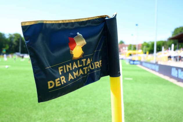 Corner flag at the amateur soccer final day I Mens I Lotto Cup I 2025 2026 season I Final I SC Vorwärts Wacker04 Billstedt HEBC I 23 05 2026 I Hoheluft stadium