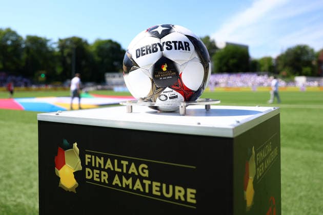 Match ball at the amateur soccer final day I Mens I Lotto Cup I 2025 2026 season I Final I SC Vorwärts Wacker04 Billstedt HEBC I 23 05 2026 I Hoheluft stadium