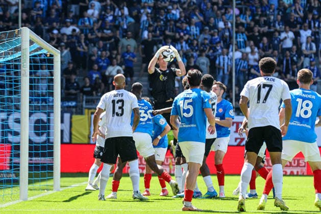 Thijmen Nijhuis SV Waldhof Mannheim, 1 can defuse the corner during the BfV Cup Final VfR Mannheim SV Waldhof Mannheim 07 on 23 05 26 at Carl Benz Stadium, Mannheim xamx Photo Alfio Marino Copyright: