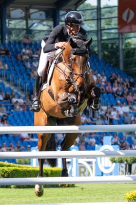 301 Rene Dittmer on Brunson (GER) during the TSCHIO 2026 (CHIO 2026) - Prize of CHIO Aachen CAMPUS - CSI5* - Jumping competition at the Allianz Park in Aachen, Germany  Copyright: xMartinxPitschx xSPPx Sportspressphoto_152092