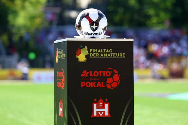 Match ball at the amateur soccer final day I Mens I Lotto Cup I 2025 2026 season I Final I SC Vorwärts Wacker04 Billstedt HEBC I 23 05 2026 I Hoheluft stadium