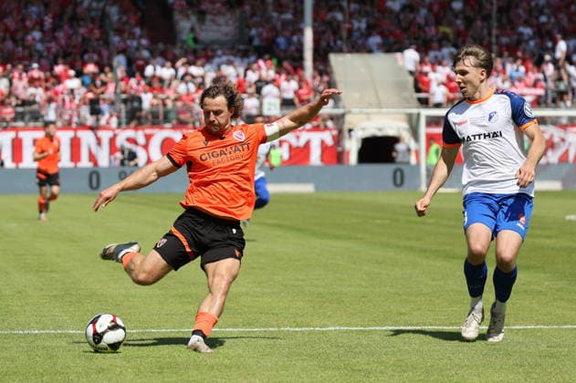6 Jonas Hofmann Energie Cottbus, l , 8 Colin Raack Krieschow Football Landespokal Brandenburgt 2025 2026 Final FC Energie Cottbus VfB Krieschow 1921