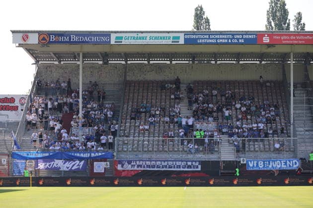 Krieschow fans Football State Cup Brandenburg 2025 2026 Final FC Energie Cottbus VfB Krieschow 1921