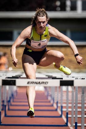 WEINHEIM, GERMANY - MAY 23 Marlene Meier (GER TSV Bayer o4 Leverkusen) during the B&S Kurpfalz Gala am 23.05.2026 at the Sepp-Herberger-Stadium in Weinheim (Baden-Wuerttemberg Germany). Baden-Wuerttemberg Germany Copyright: xAxelxKohringx