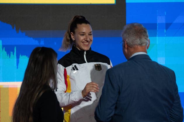 23 05 2026, xhfmx, Karate EKF Senior Championships 2026, Award Ceremony of the Athletes 61st European Karate Championships in Frankfurt DFL DFB REGULATIONS PROHIBIT ANY USE OF PHOTOGRAPHS as IMAGE SEQUENCES and or QUASI VIDEO Frankfurt