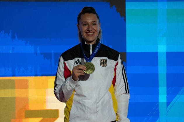 23 05 2026, xhfmx, Karate EKF Senior Championships 2026, Award Ceremony of the Athletes 61st European Karate Championships in Frankfurt DFL DFB REGULATIONS PROHIBIT ANY USE OF PHOTOGRAPHS as IMAGE SEQUENCES and or QUASI VIDEO Frankfurt