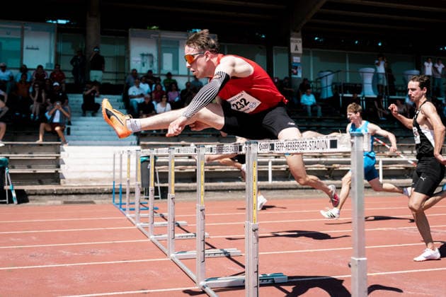 Stefan Volzer TSV Bayer 04 Leverkusen, 232, 110m hurdles men , GER, Leichtathletik, Athletics, Kurpfalz Gala, Weinheim, 23 05 2026, GER, Leichtathletik, Athletics, Kurpfalz Gala, Weinheim, 23 05 2026 Weinheim Copyright: xStefanxMayerx EP_SMR