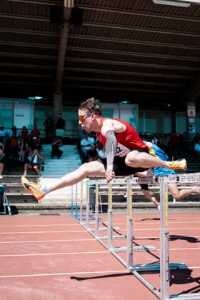 Stefan Volzer TSV Bayer 04 Leverkusen, 232, 110m hurdles men , GER, Leichtathletik, Athletics, Kurpfalz Gala, Weinheim, 23 05 2026, GER, Leichtathletik, Athletics, Kurpfalz Gala, Weinheim, 23 05 2026 Weinheim Copyright: xStefanxMayerx EP_SMR