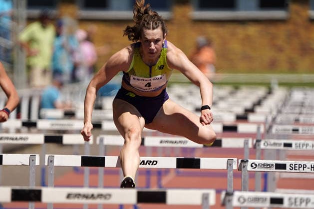 Leichtathletik, athletics, BuS Kurpfalz Gala , 23 05 2026 , Sepp Herberger Stadion Weinheim, 100m hurdles women Marlene Meier, TSV Bayer 04 Leverkusen,