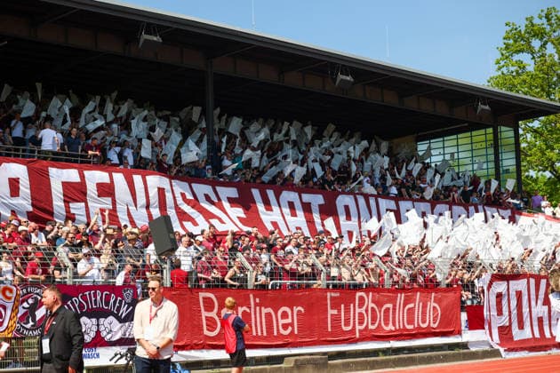 2026 05 23,VSG Altglienicke vs BFC Dynamo, State Cup Final , Regionalliga, Mommsenstadion Fanblock BFC Dynamo Berlin Berlin Germany