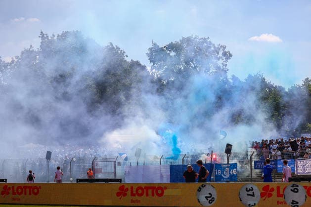 2026 05 23,VSG Altglienicke vs BFC Dynamo, regional cup final, regional league, Mommsenstadion fan block and pyro VSG Altglienicke Berlin Berlin Germany