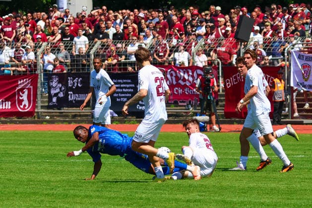 2026 05 23,VSG Altglienicke vs BFC Dynamo, Landespokalfinale , Regionalliga, Mommsenstadion Mohamed Sydney Sylla VSG Altglienicke, 24 is fouled Berlin Berlin Germany