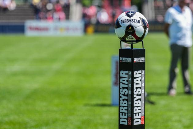SBFV Rothaus Pokal, Bahlinger SC vs FC 08 Villingen, 23 05 2026 Derbystar match ball SBFV Rothaus Pokal, Bahlinger SC vs FC 08 Villingen, Karl Heitz Stadion Offenburg, 23 05 2026 Copyright: xBEAUTIFULxSPORTS Boscox