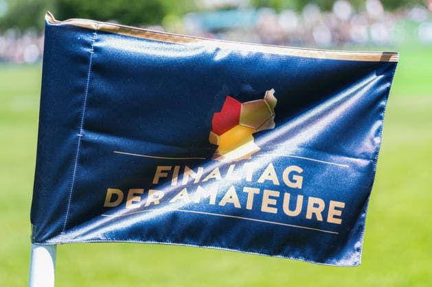 SBFV Rothaus Pokal, Bahlinger SC vs FC 08 Villingen, 23 05 2026 Corner flag with the lettering Final Day of the Amateurs SBFV Rothaus Pokal, Bahlinger SC vs FC 08 Villingen, Karl Heitz Stadion Offenburg, 23 05 2026 Copyright: xBEAUTIFULxSPORTS Boscox