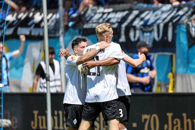 Joy among the Buwe at the BfV Cup Final VfR Mannheim SV Waldhof Mannheim 07 on 23 05 26 in Carl Benz Stadium, Mannheim xamx Photo Alfio Marino Copyright: