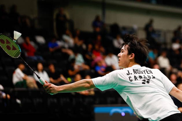 BADMINTON - Austrian Open GRAZ,AUSTRIA,23.MAY.26 - BADMINTON - Austrian Open. Image shows Joshua Nguyen (CAN).  GEPAxpictures xJamesxDoak