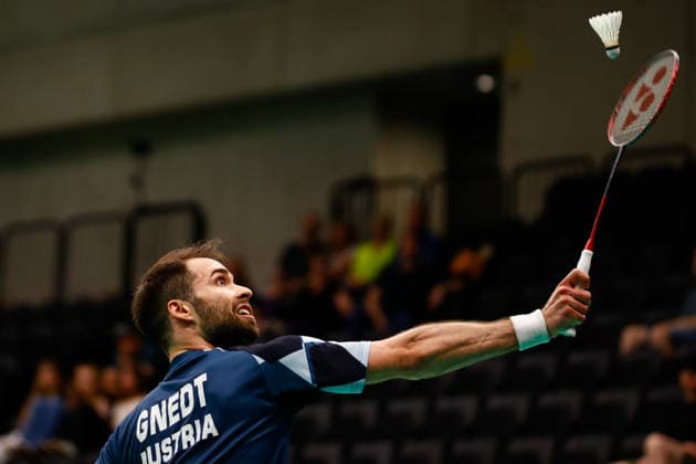 BADMINTON - Austrian Open GRAZ,AUSTRIA,23.MAY.26 - BADMINTON - Austrian Open. Image shows Wolfgang Gnedt (AUT).  GEPAxpictures xJamesxDoak