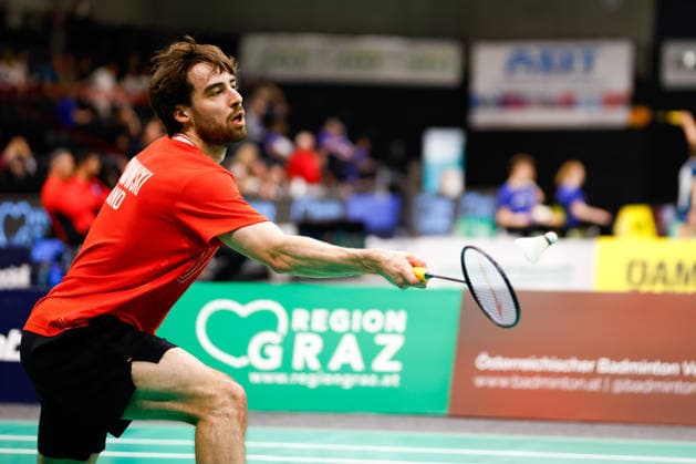 BADMINTON - Austrian Open GRAZ,AUSTRIA,23.MAY.26 - BADMINTON - Austrian Open. Image shows Mikolaj Szymanowski (POL).  GEPAxpictures xJamesxDoak
