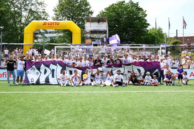 HEBC celebrates winning the Hamburg Lotto Cup Football I Mens I Lotto Cup I Season 2025 2026 I Final I SC Vorwärts Wacker04 Billstedt HEBC I 23 05 2026 I Stadion Hoheluft
