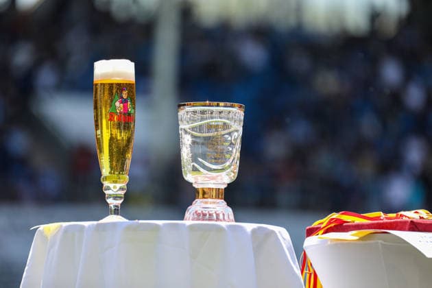 The cup at the BfV Cup Final VfR Mannheim SV Waldhof Mannheim 07 on 23 05 26 in Carl Benz Stadium, Mannheim xamx Photo Alfio Marino Copyright: