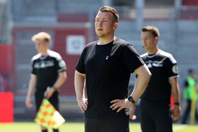 Co-coach Tobias Röder Energie Cottbus Football Brandenburg State Cup 2025 2026 Final FC Energie Cottbus VfB Krieschow 1921