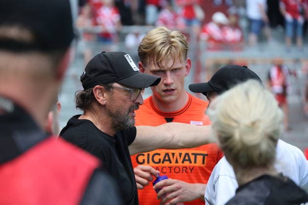 Coach Claus Dieter Wollitz Energie Cottbus Football Brandenburg State Cup 2025 2026 Final FC Energie Cottbus VfB Krieschow 1921