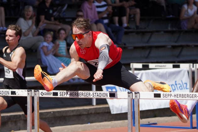 Athletics, athletics, BuS Kurpfalz Gala , 23 05 2026 , Sepp Herberger Stadion Weinheim, 110m hurdles, Stefan Volzer, TSV Bayer 04 Leverkusen
