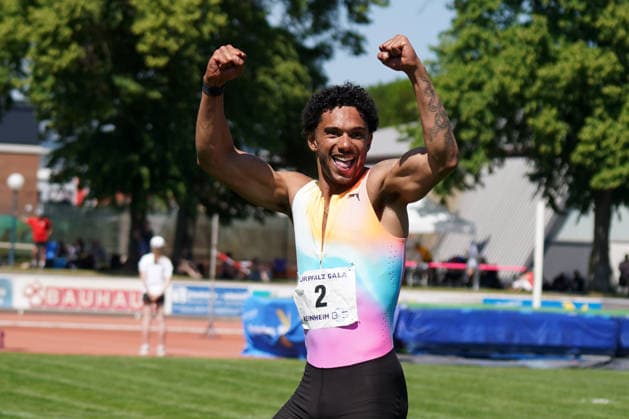 Athletics, athletics, BuS Kurpfalz Gala , 23 05 2026 , Sepp Herberger Stadion Weinheim, 100m Joshua Hartmann, ASV Köln
