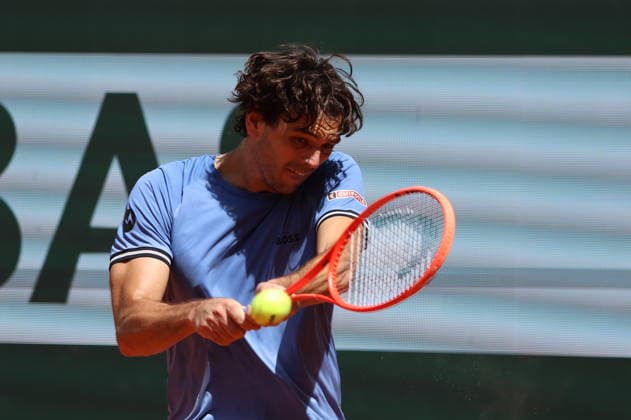 ROLAND GARROS 2026 Thierry Larret MAXPPP - PARIS (75) 23 05 2026 Thierry Larret Maxppp. Tennis. Roland Garros 2026. Internationaux de France de tennis. Stade Roland Garros, Paris (75). Le 23 mai 2024. JournÃ e Yannick NOAH. Taylor FRITZ vs Miomir KECMANOVIC court Suzanne Lenglen French Open at Roland Garros on May 23, 2026 in Paris, France. PARIS (75) STADE ROLAND GARROS PARIS ILE DE FRANCE FRANCE  Copyright: xMAXPPPxThierryxLarretx TLR202605234675 TLR202605234675