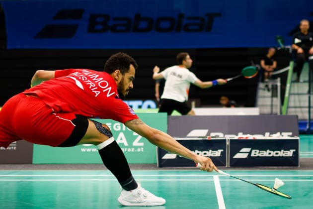 BADMINTON - Austrian Open GRAZ,AUSTRIA,23.MAY.26 - BADMINTON - Austrian Open. Image shows Collins Valent Filimon (AUT).  GEPAxpictures xJamesxDoak