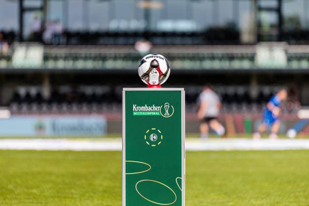 Symbolic image, match ball from Derbystar for the final day of the amateur GER, SC Verl vs SF Lotte, Football, Westfalenpokal, Final, Season 2025 2026, 23 05 2026 DFL Regulations prohibit any use of photographers as image sequences and or quasi video GER, SC Verl vs SF Lotte, Football, Westfalenpokal, Final, Season 2025 2026, 23 05 2026 Verl Copyright: xEibner-Pressefoto JanxRollingerx EP_JSK