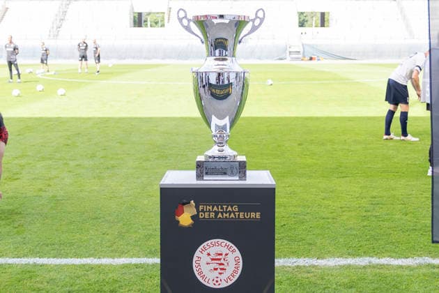 Krombacher Hessenpokal Final SV Wehen Wiesbaden SG Barockstadt Fulda Lehnerz, 23 05 2026 Krombacher Hessenpokal Cup, symbolic picture, SV Wehen Wiesbaden SG Barockstadt Fulda Lehnerz, Frankfurt, Stadion am Bieberer Berg, 23 5 2026 Copyright: xBEAUTIFULxSPORTS Gawlikx