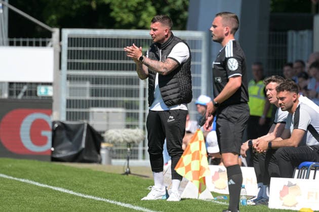 Pascal Reinhardt SG Sonnenhof Grossaspach, Coach SV Stuttgarter Kickers vs SG Sonnenhof Grossaspach, Football, Men, DB Regio wfv Cup Final, Season 2025 2026, 23 05 2026 SV Stuttgarter Kickers vs SG Sonnenhof Grossaspach, Football, Men, DB Regio wfv Cup Final, Season 2025 2026, 23 05 2026 Stuttgart Copyright: xEibner-Pressefoto TobiasxBaurx EP_TBR