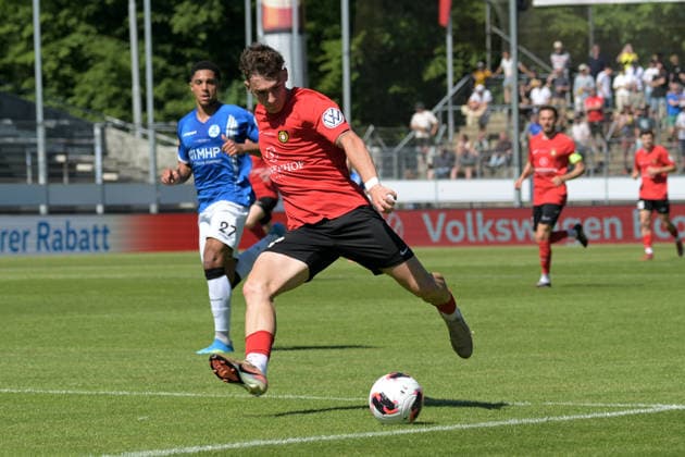 Luca Damiano Molinari SG Sonnenhof Grossaspach, 21 on with ball SV Stuttgarter Kickers vs SG Sonnenhof Grossaspach, Football, Men, DB Regio wfv Cup Final, Season 2025 2026, 23 05 2026 SV Stuttgarter Kickers vs SG Sonnenhof Grossaspach, Football, Men, DB Regio wfv Cup Final, Season 2025 2026, 23 05 2026 Stuttgart Copyright: xEibner-Pressefoto TobiasxBaurx EP_TBR